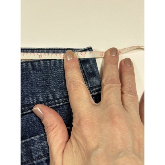 Rag & Bone Pearson Wide Leg Jeans Blue 26 Front Patch Pockets High Rise Trouser - Picture 3 of 13